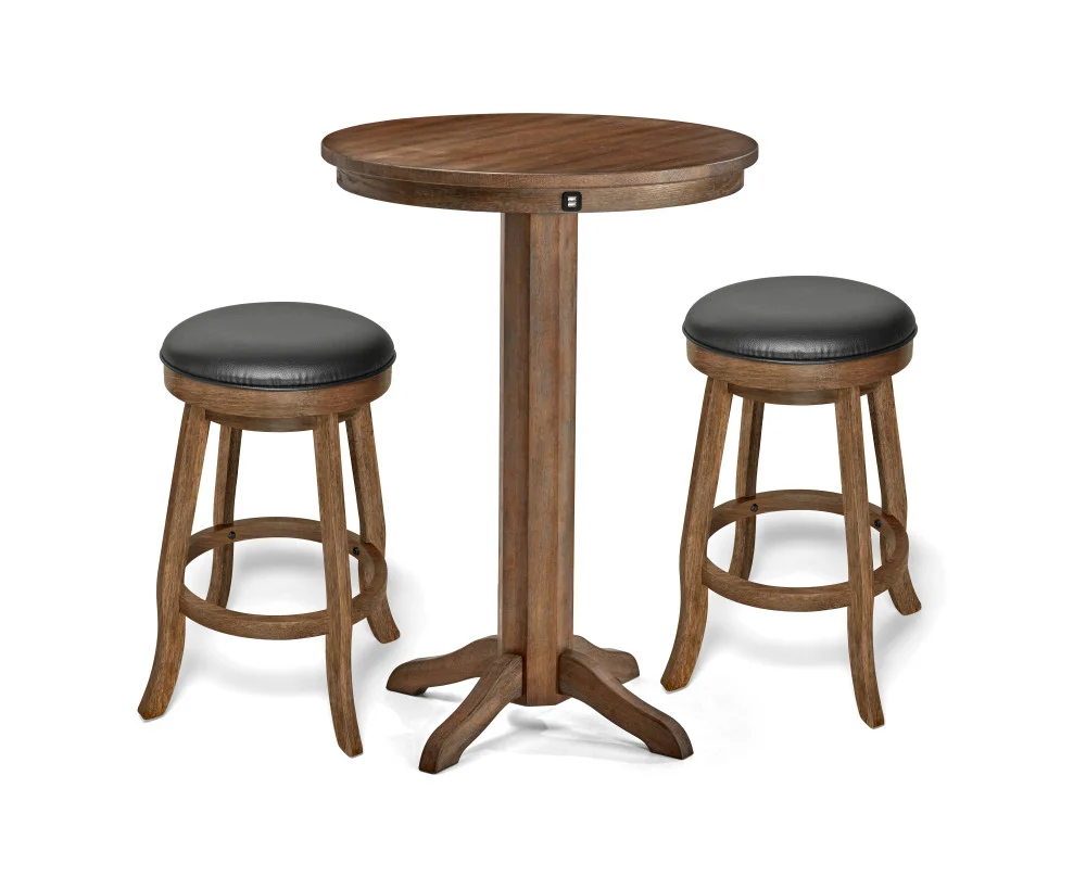 Traditional Pub Table & Stool Set (with USB Port)